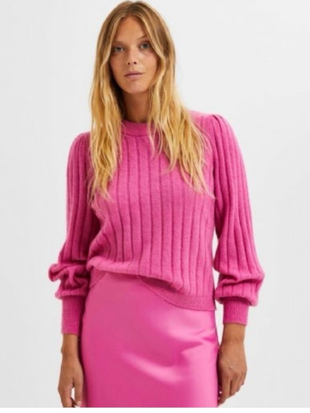 SELECTED FEMME GLOWIE
LONG SLEEVE KNIT O-NECK B
PHLOX PINK medium